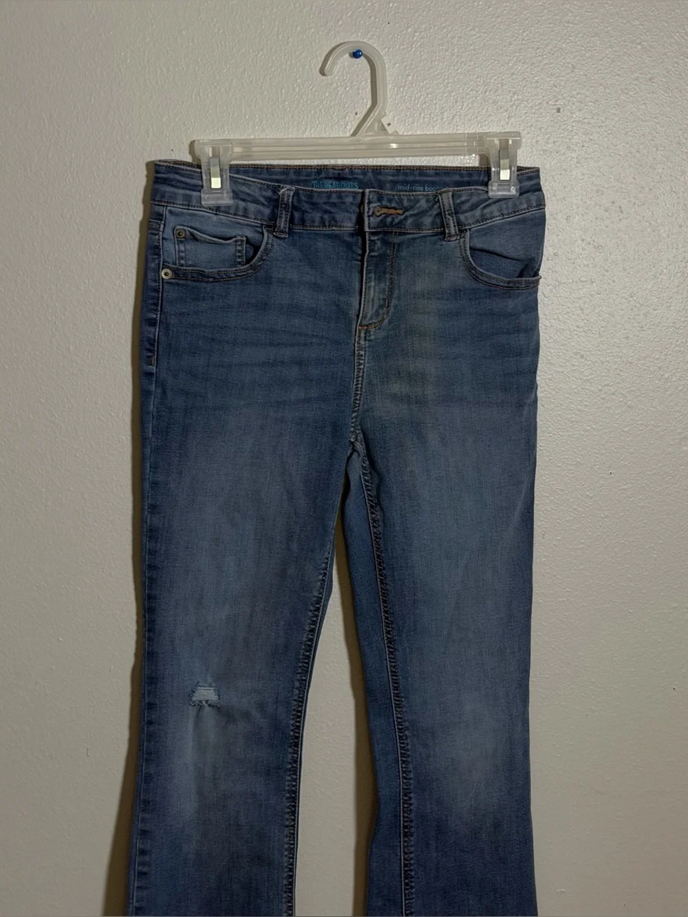 Thereabouts Kids Girl Denim Blue Distressed Mid-Rise Bootcut Jeans‎ size 14